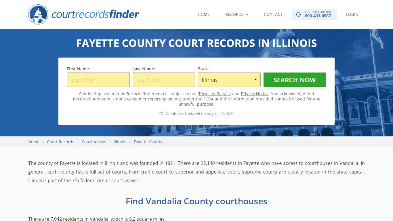 Fayette County, IL Court Records - Find Fayette Courthouses